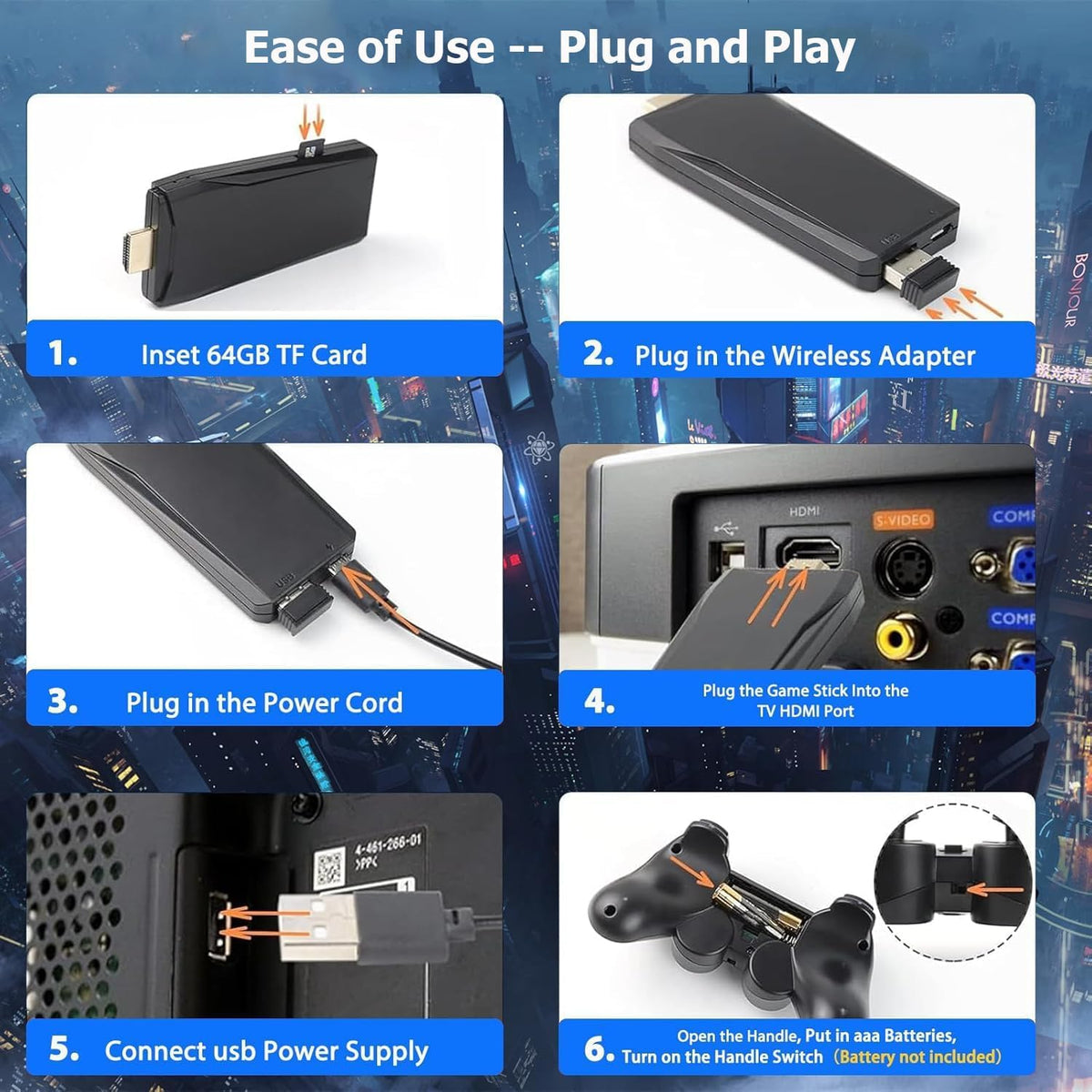 GAME STICK PAD BM8 CON MÁS DE 20,000 JUEGOS RETRO